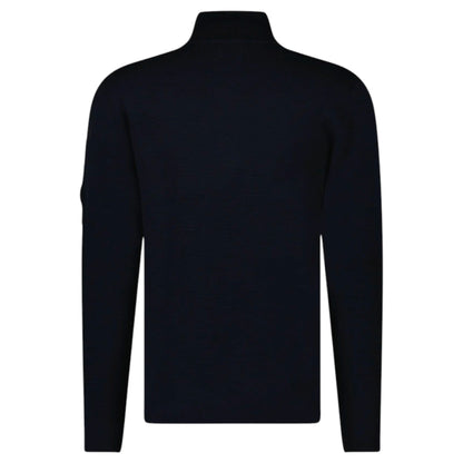C.P. Company Merino Wool Navy 1/4 Zip Knitwear Sweatshirt