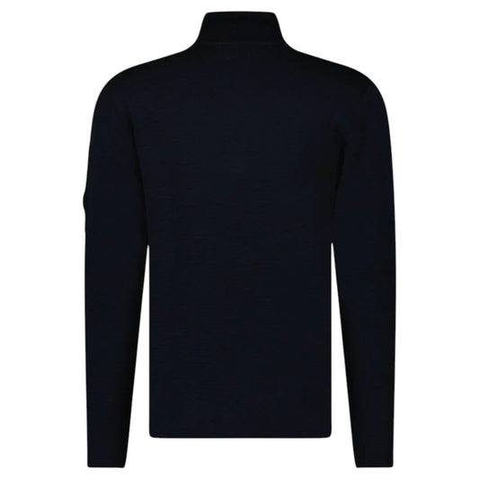 C.P. Company Merino Wool Navy 1/4 Zip Knitwear Sweatshirt