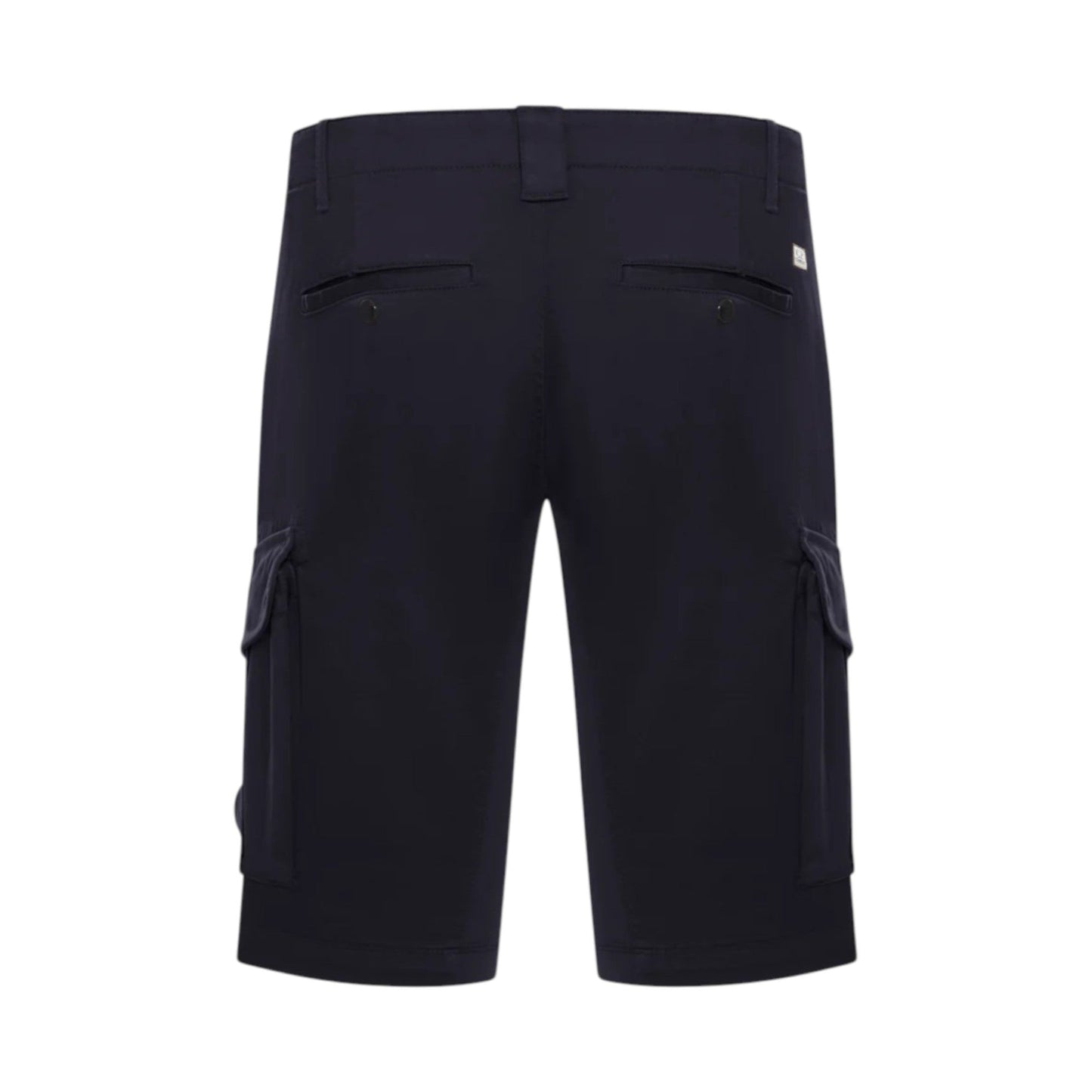 C.P. Company Stretch Sateen Lens Black Cargo Shorts