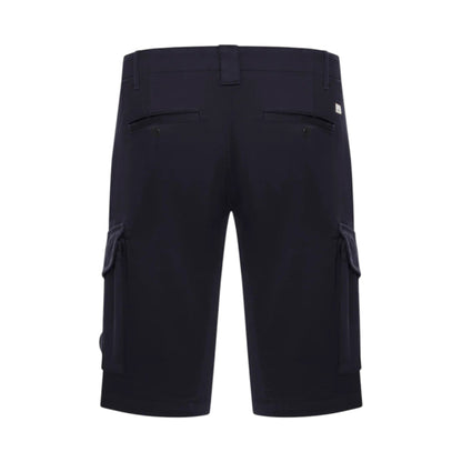 C.P. Company Stretch Sateen Lens Black Cargo Shorts