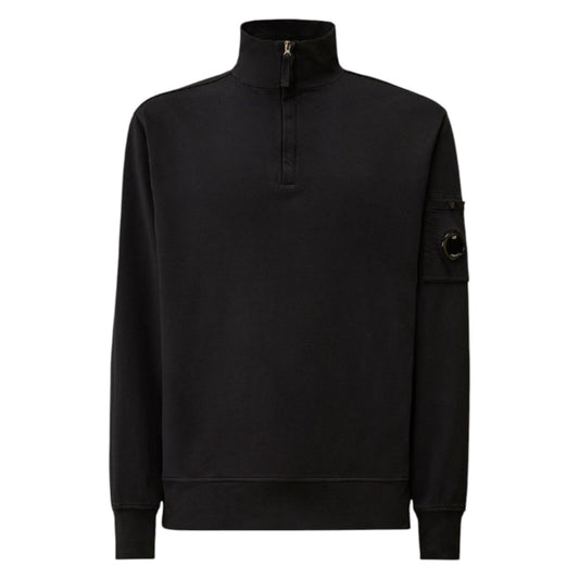 C.P. Company Light Fleece Half Zip Lens Navy Sweatshirt