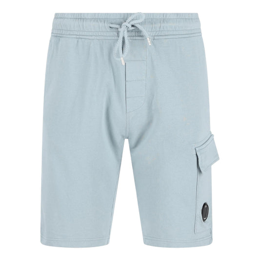 C.P. Company Silver Blue Cotton Shorts