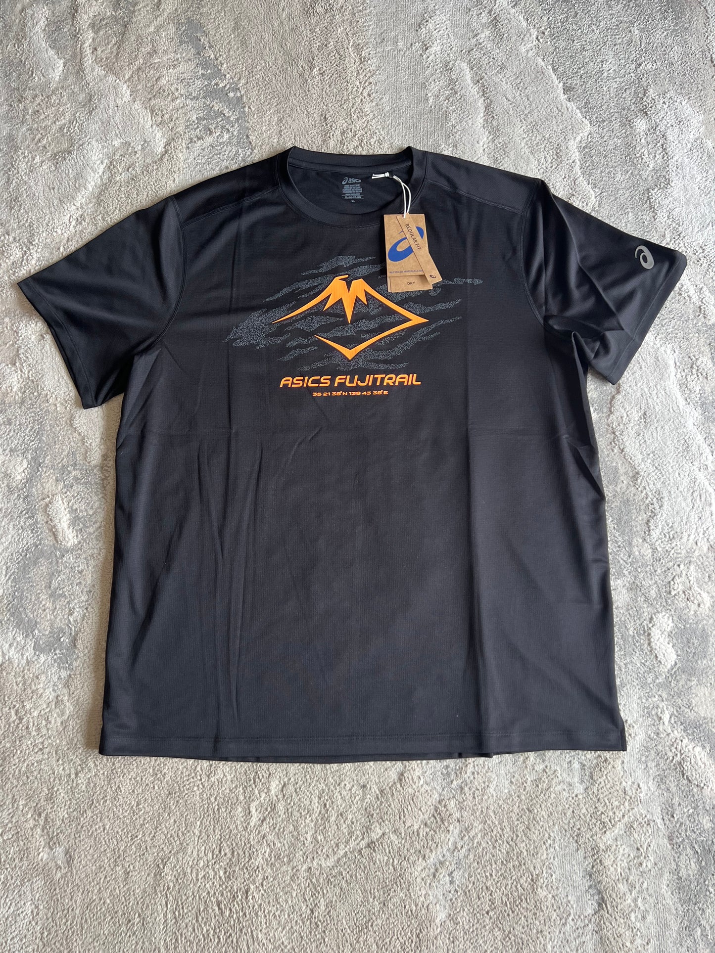 Asics Fujitrail Logo Short Sleeve T-Shirt Black