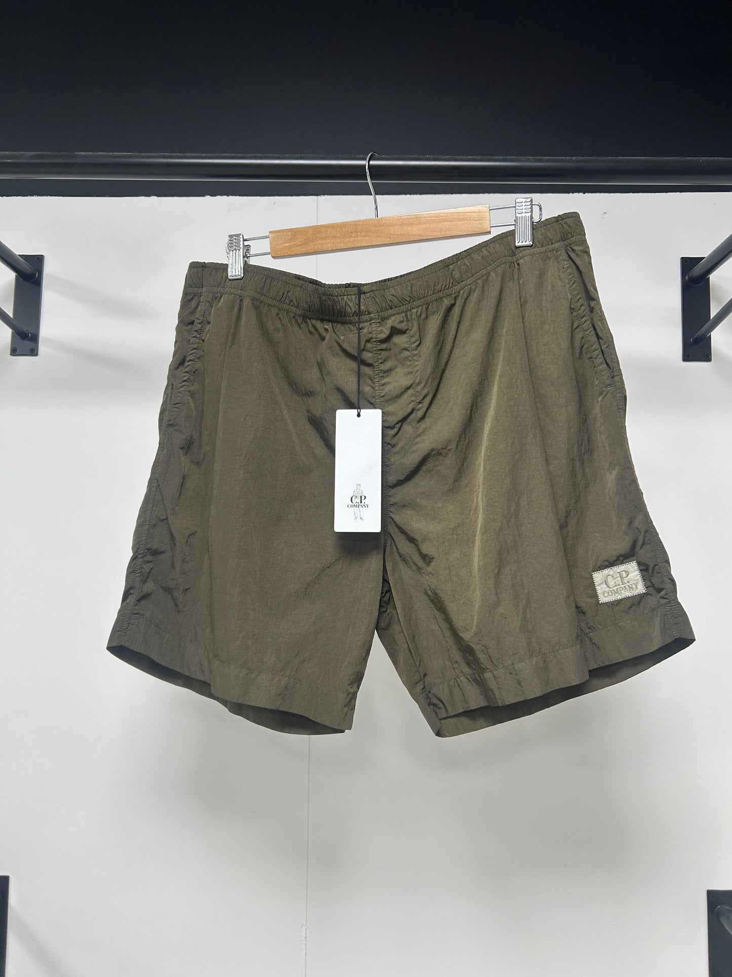 C.P. Company Chrome-R Ivory Green Swimshorts