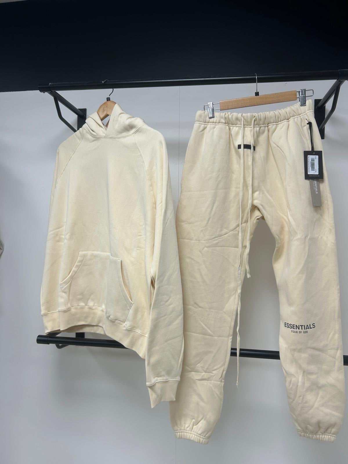 Fear Of God Essential Reverse Logo Buttercream Hoodie