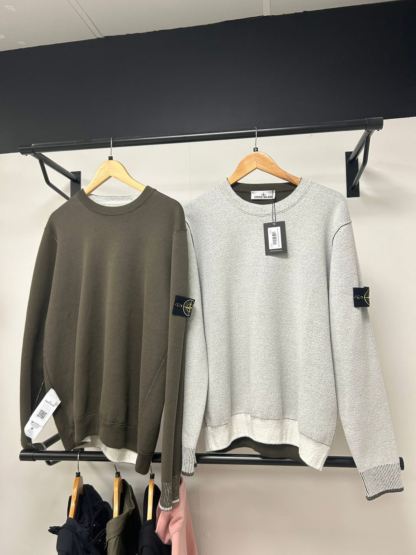 Stone Island Double Face In Cotton And Nylon Reversible Sweatshirt