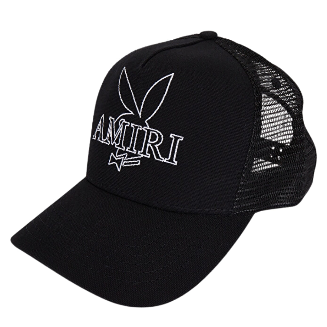 Amiri Playboy Bunny Logo Black Hat - Style Centre Wholesale