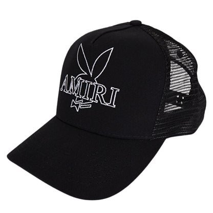 Amiri Playboy Bunny Logo Black Hat - Style Centre Wholesale