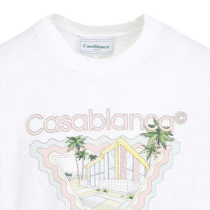 CASABLANCA MAISON DE REVE WHITE T-SHIRT S