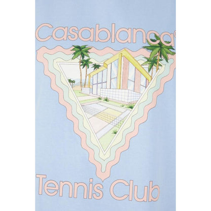 Casablancaaison De Reveight Blue T-Shirt Light Blue