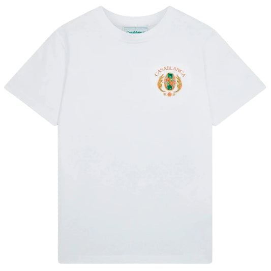 Casablanca Printed Joyaux Dafrique Tennis Club White  T-Shirts Mens