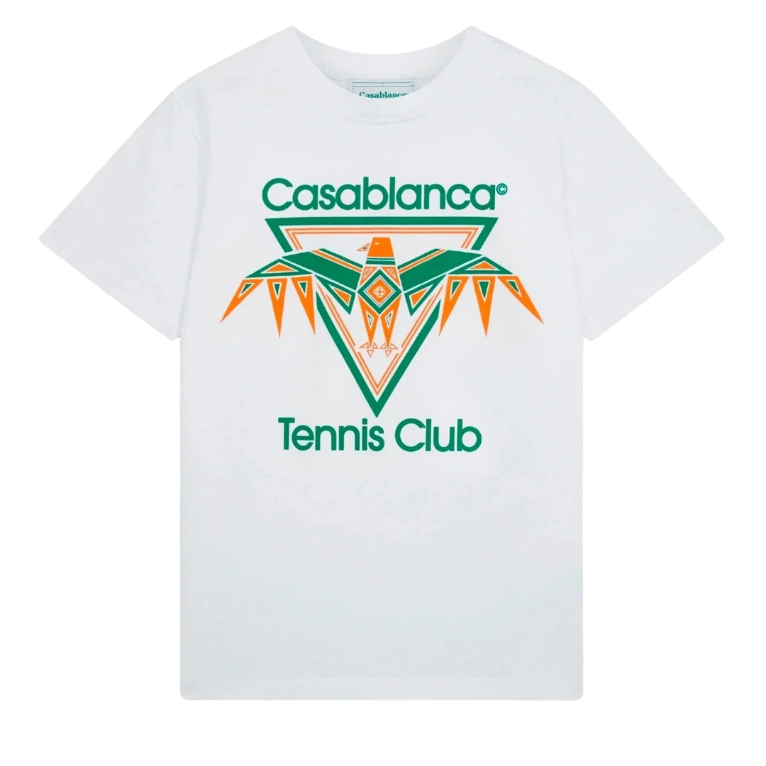 Casablanca Printed T-Shirt Playful Eagle White