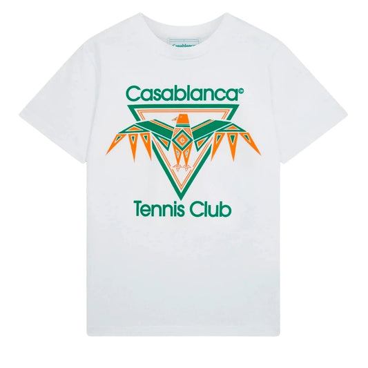 Casablanca Printed T-Shirt Playful Eagle White