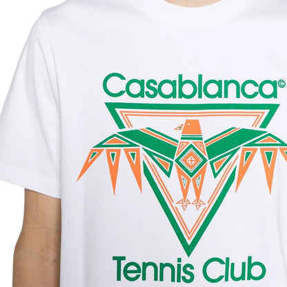 Casablanca Printed T-Shirt Playful Eagle White
