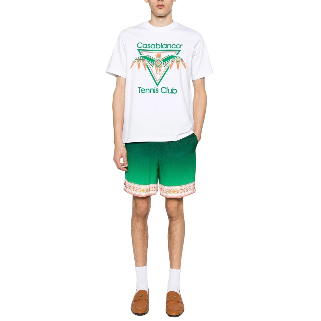 Casablanca Printed T-Shirt Playful Eagle White