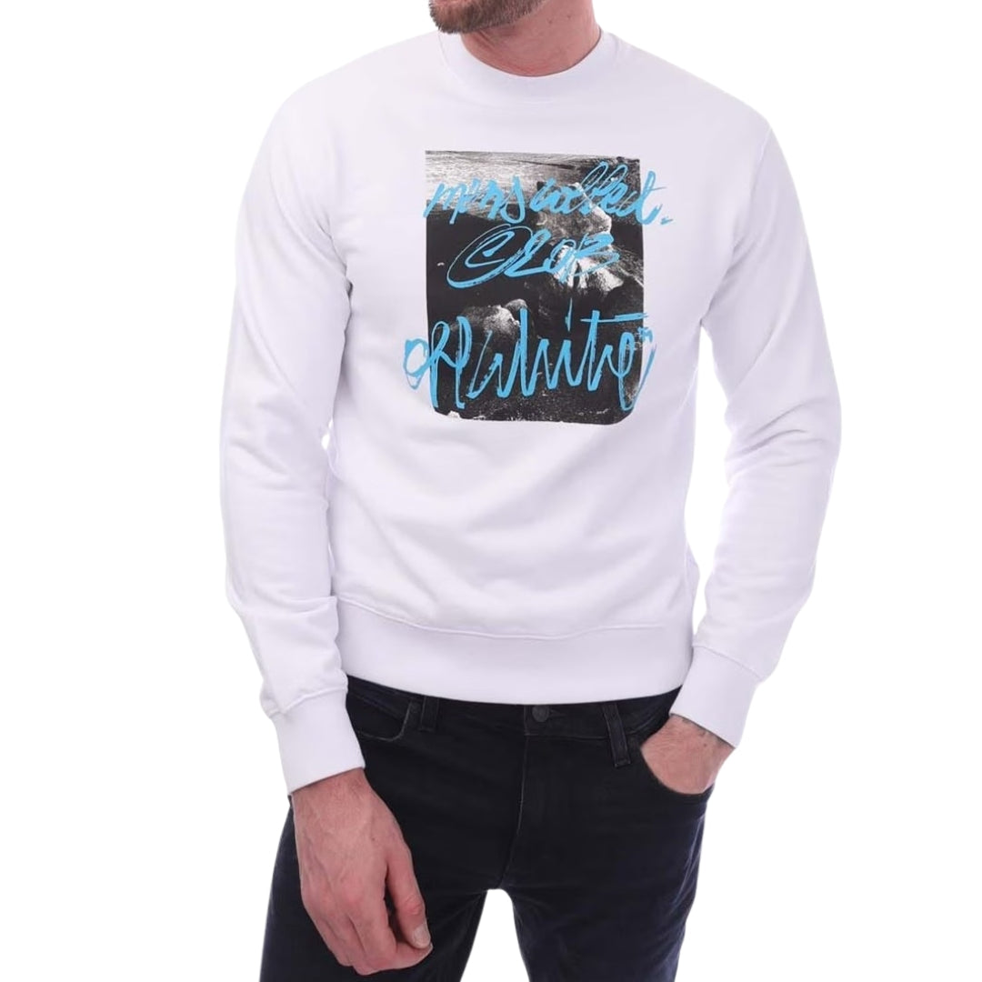 Off-White Rocks Type Slim Crewneck White S