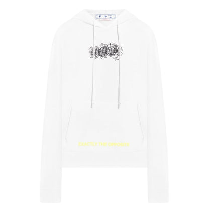 Off-White Graffiti Layerz Slim Hoodie White XS
