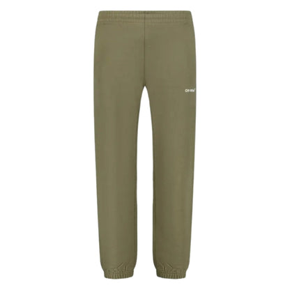 Off-White Wave Diag Slim Shorten Sweatpant Army Green XL