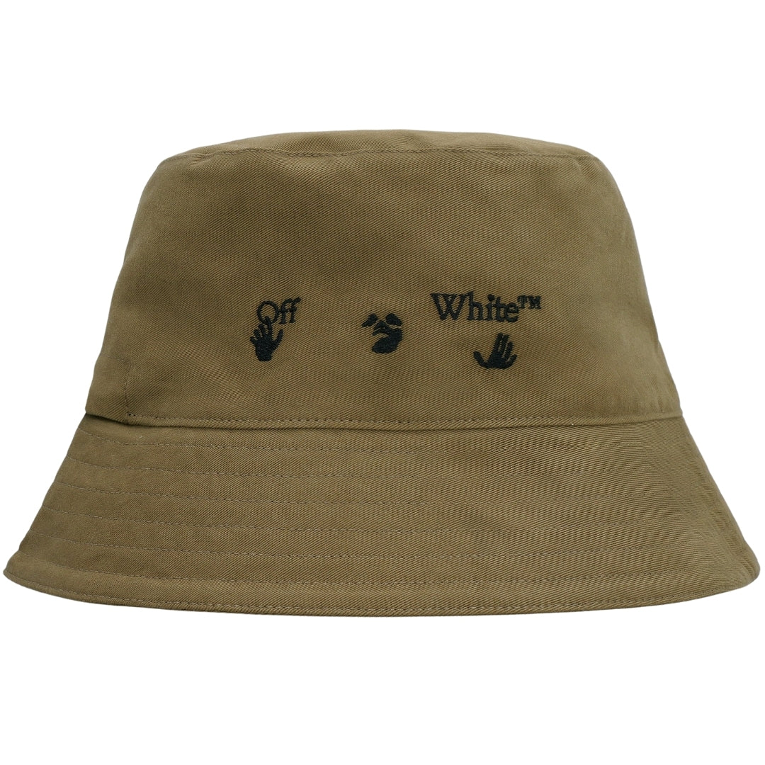 Off-White OW Logo Green Bucket Hat OMLA012S22FAB0015610 - Style Centre Wholesale