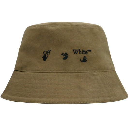 Off-White OW Logo Green Bucket Hat OMLA012S22FAB0015610 - Style Centre Wholesale