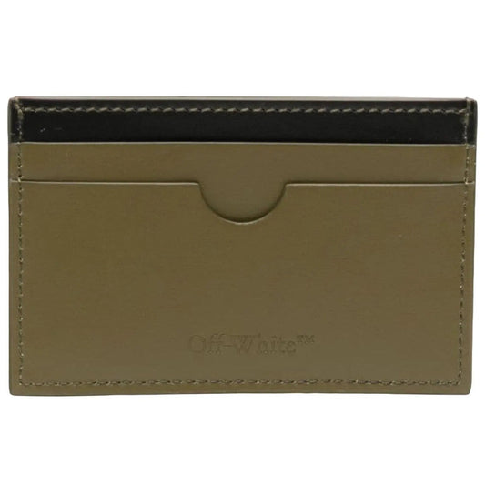 Off-White Jitney Simple Military Green Wallet
