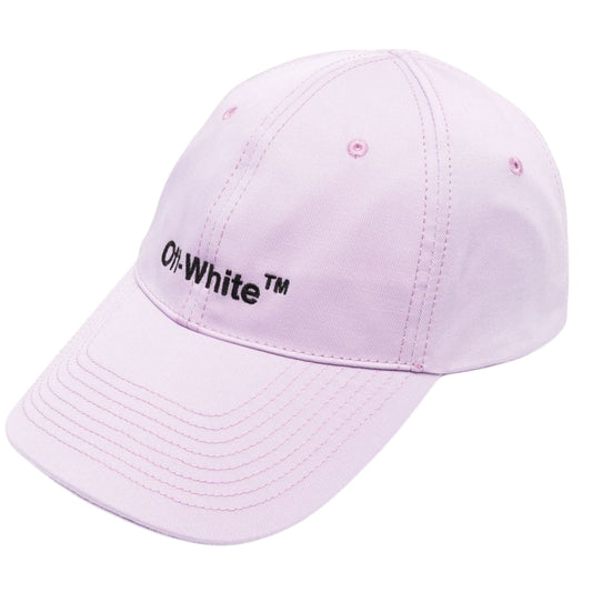 Off White Helvetica Logo Baseball Cap Purple Hat - Style Centre Wholesale