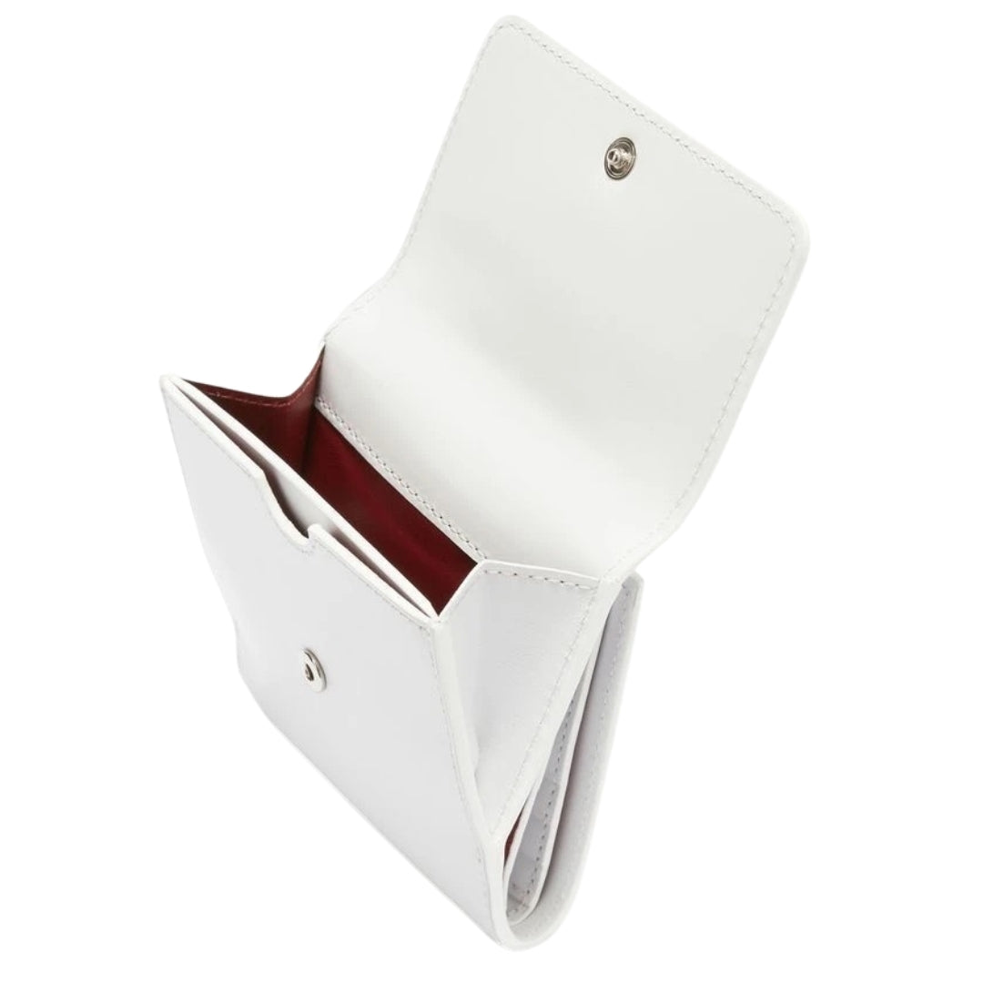 Off-White Quote Logo White Jitney French Purse