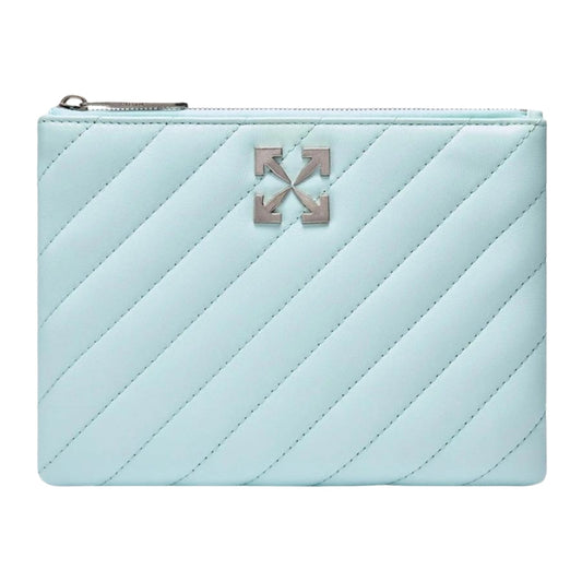 Off-White Jackhammer Flat Pouch Blue Bag