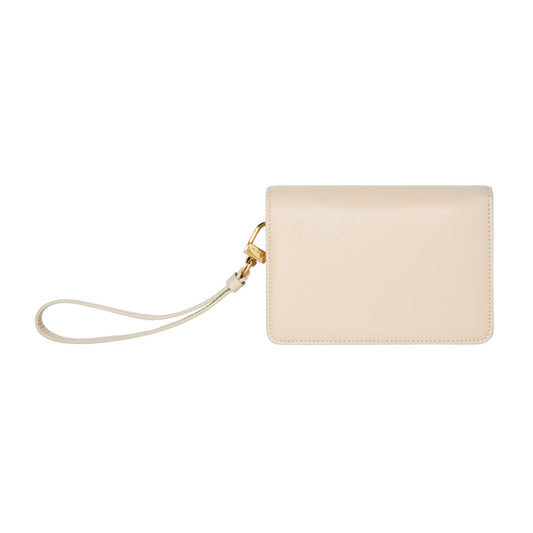 Amiri Calf "MA" Small Clutch Alabaster Bag One Size