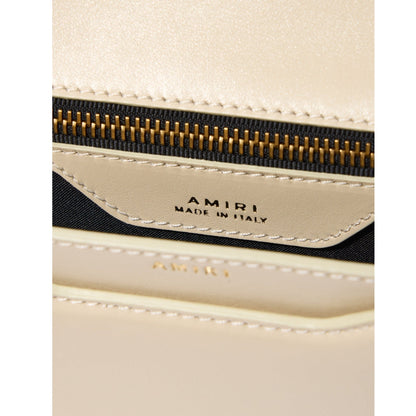 Amiri Calf "MA" Small Clutch Alabaster Bag One Size