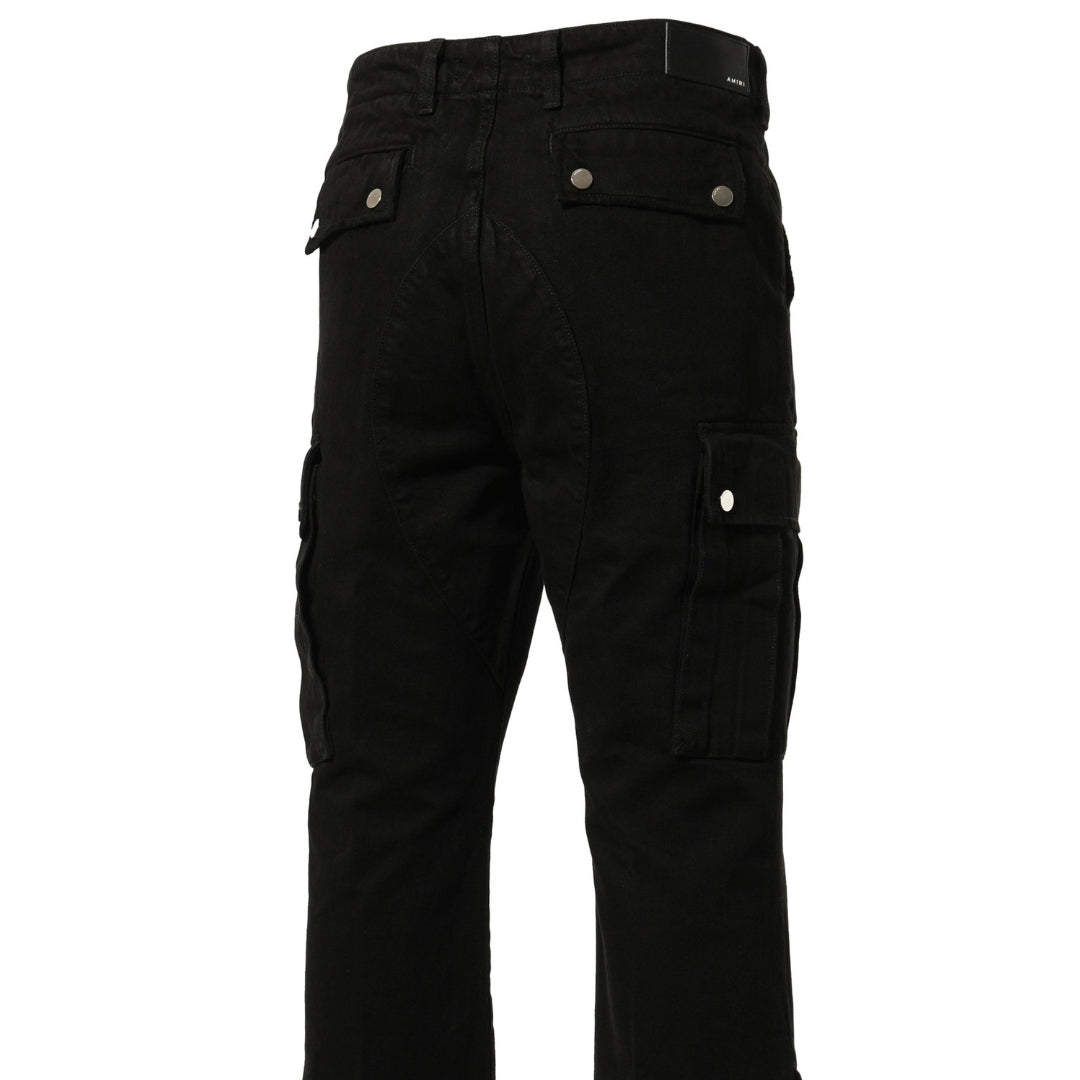 Amiri M65 Cargo Kick Flare Leg Black Cargo Jeans W31 L32 / 32L