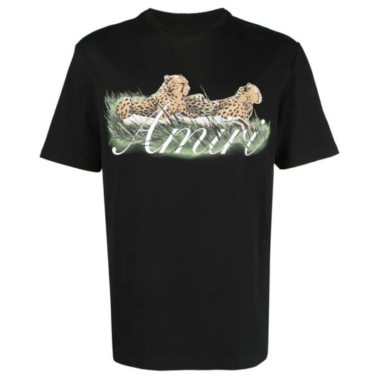 Amiri Cheetah Logo Black T-Shirt S