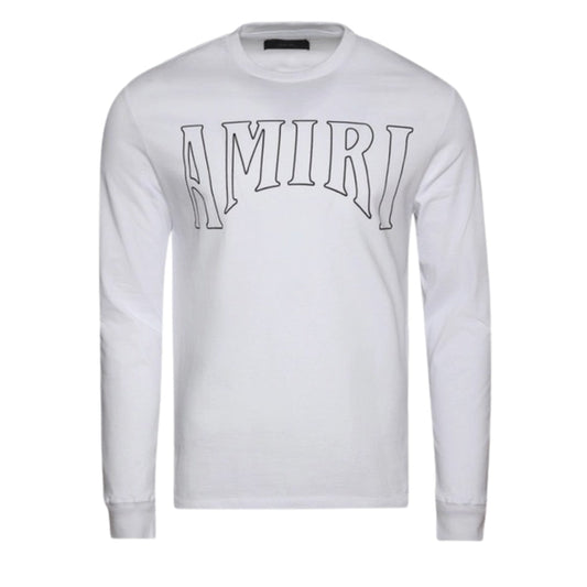 Amiri Sun Logo Long Sleeve White T-Shirt S