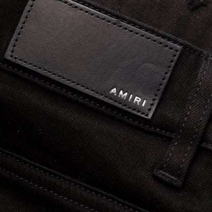 Amiri Slim Fit Thrasher Plus Black Denim Jeans