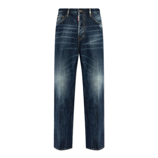 Dsquared2 Be Cool Be Nice Wash Loose Jeans Navy Blue W26