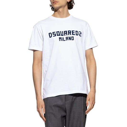 Dsquared2 Cool Fit T-Shirt White Black Print XS
