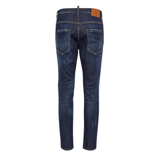 Dsquared2 Dark Clean Wash Skater Jeans Navy Blue W28