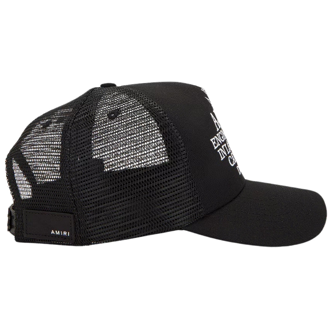 Amiri Pegasus Trucker Black Hat - Style Centre Wholesale