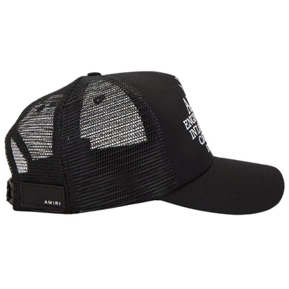 Amiri Pegasus Trucker Black Hat - Style Centre Wholesale