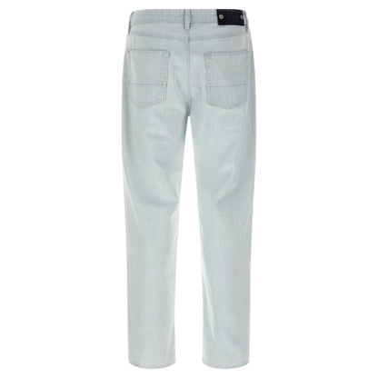 Stone Island Light Blue Straight Jeans