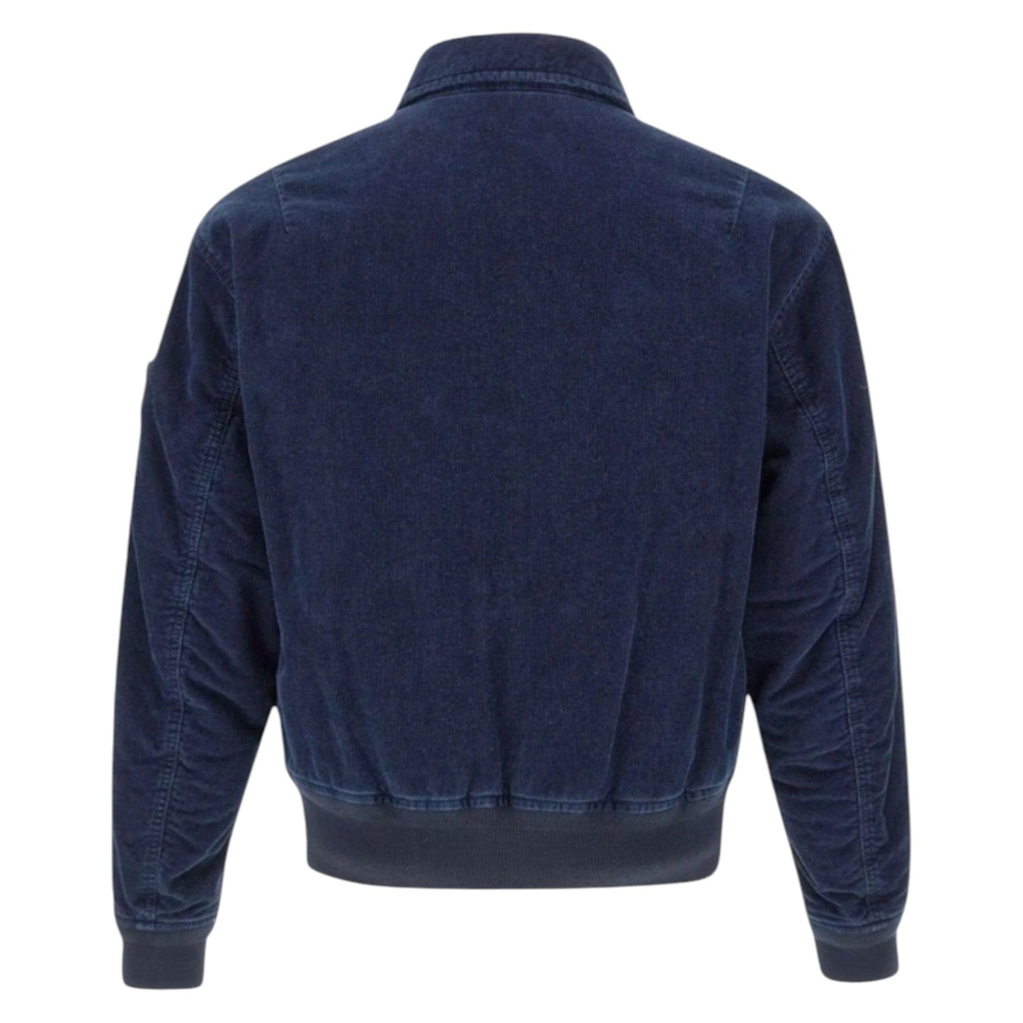 Stone Island Micro Corduroy Rinsed Bomber Navy Jacket