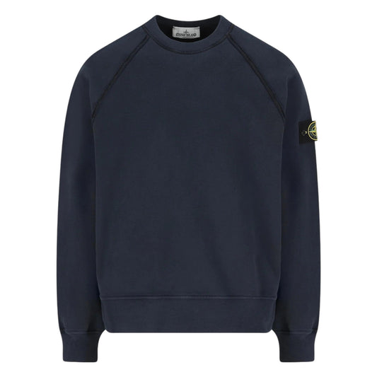 Stone Island Navy Cotton Sweatshirt