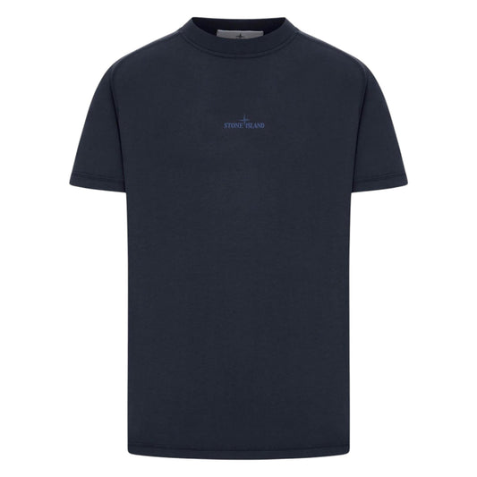 Stone Island Reflective Print Navy T-Shirt