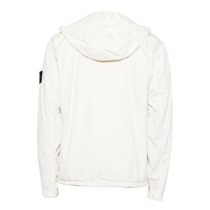 Stone Island Supima Cotton Stretch Hooded Ivory Jacket