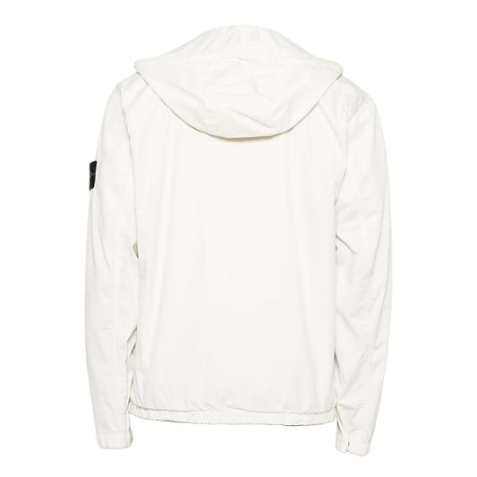 Stone Island Supima Cotton Stretch Hooded Ivory Jacket