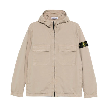 Stone Island Stretch Cotton Twill TC Beige Jacket