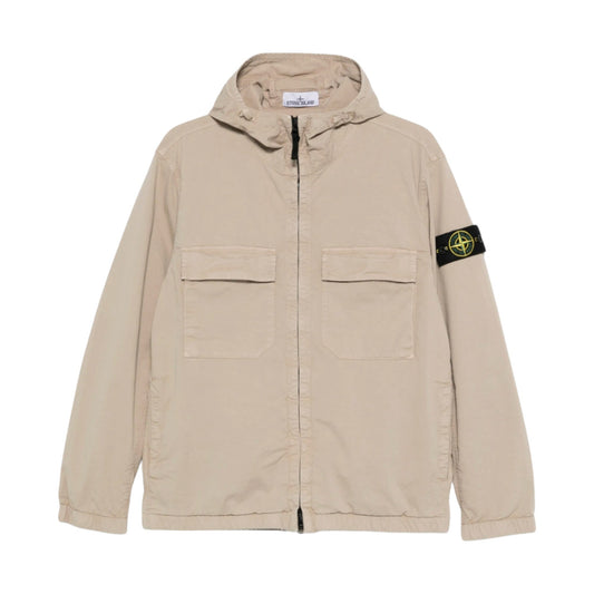 Stone Island Stretch Cotton Twill TC Beige Jacket