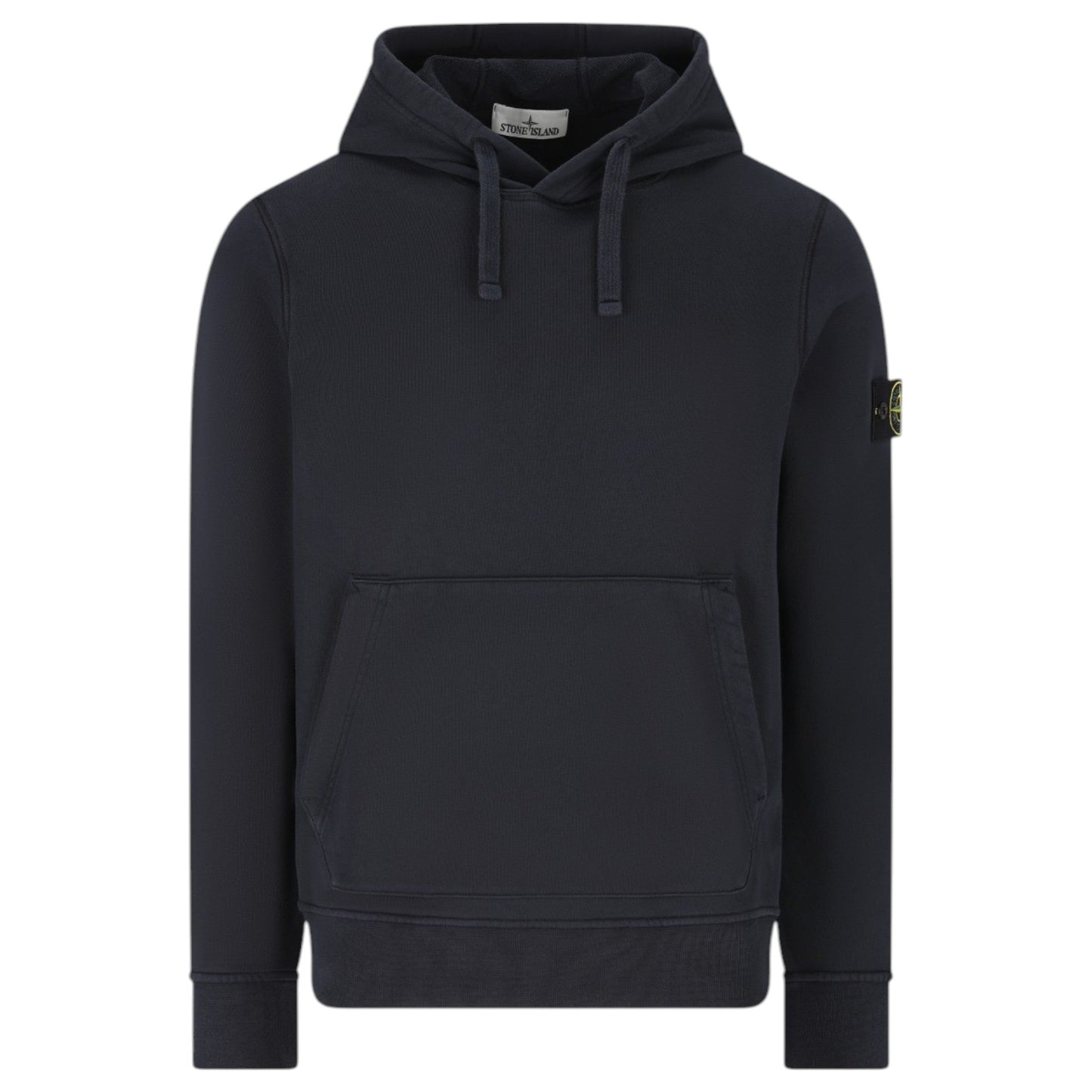 Stone Island Brushed Organic Cotton Navy Hoodie