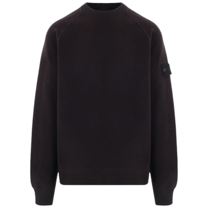 Stone Island Ghost Fleece Black Sweatshirt