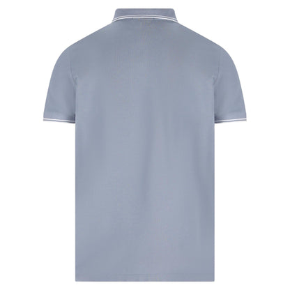 Stone Island Pique Cotton Dark Blue Polo Shirt